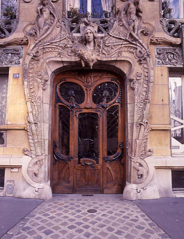 Art Nouveau Doorway in Paris