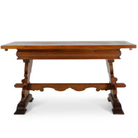 Continental European Oak Trestle Table FD-1245