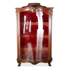 Superior Walnut Transitional Display Cabinet FE-1459