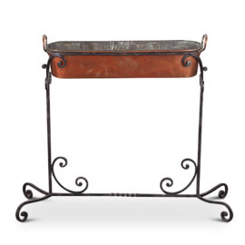 Wrought Iron + Copper Jardiniere FK-2041C