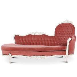 Vintage Highly Carved Victorian Style ‘Chaise Lounge’ C-ZR