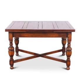 English Solid Oak Drawleaf Table C-GD
