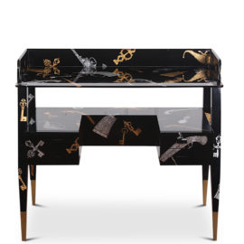 ‘Pistole et Chiavi’ “Pistols and Keys” Desk by Gio Ponti and Piero Fornasetti